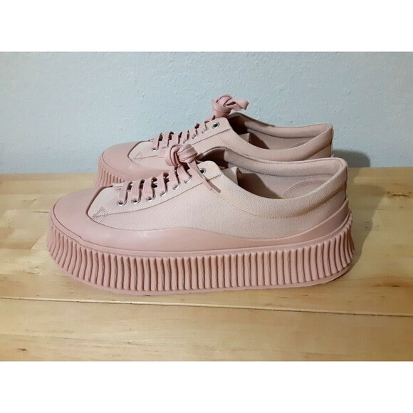 Jil Sander Blush Ribbed Sole Sneakers Sz 11 - Picture 5 of 11